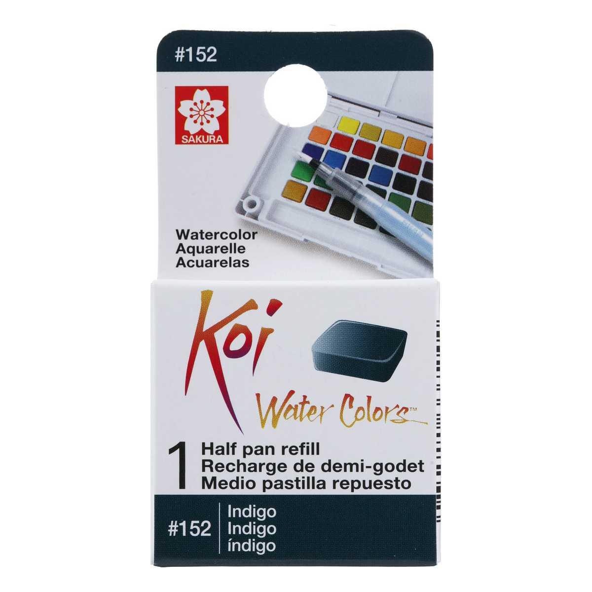 AQUARELA SAKURA KOI HALF PAN INDIGO - 152