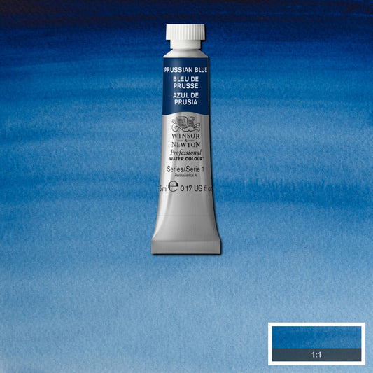AQUARELA WINSOR NEWTON ARTISTS 5ml 538 PRUSSIAN BLUE S1