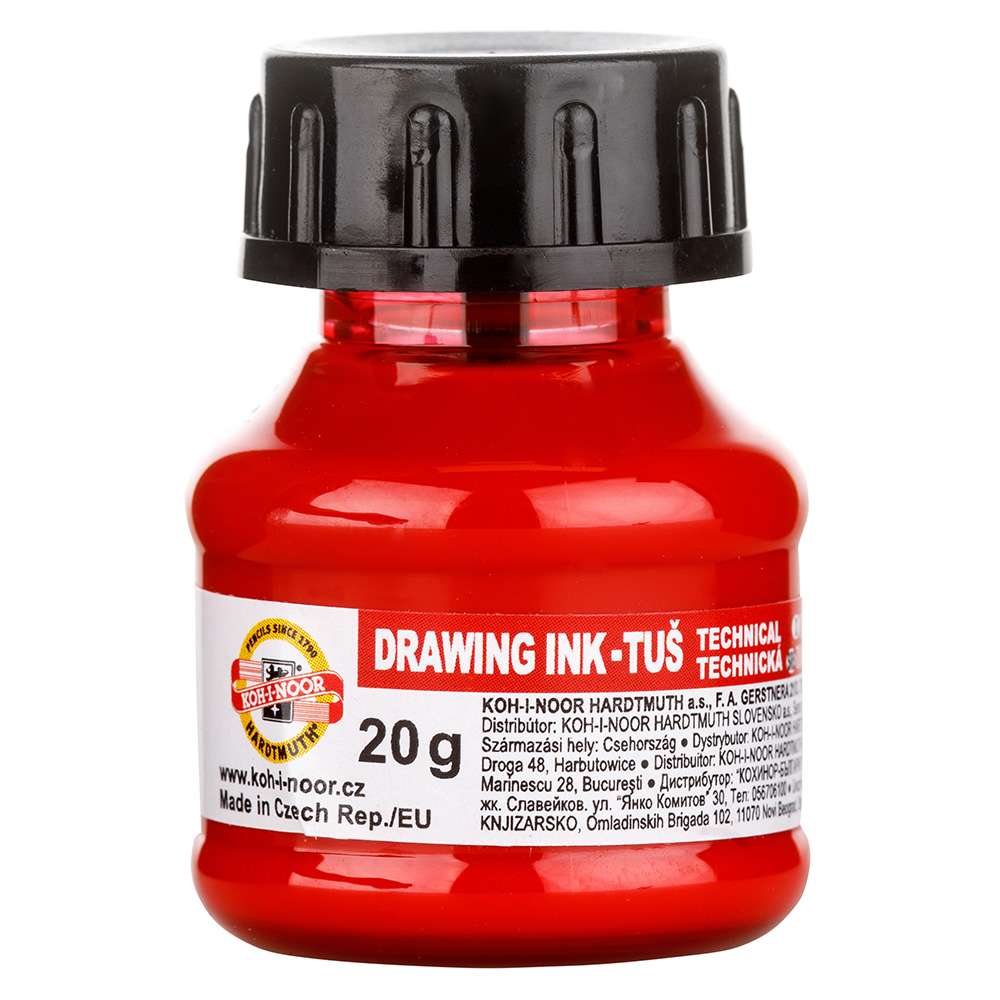DRAWING INKS KOH-I-NOOR 20ML 402 VERMELHO