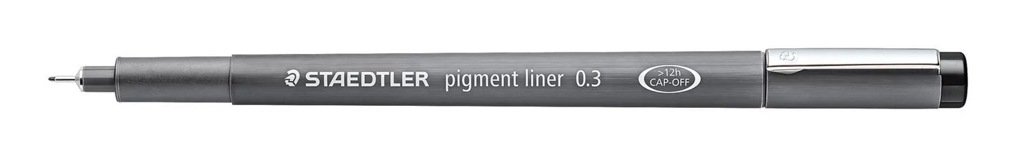 CANETA STAEDTLER PIGMENT LINER 0.3MM PRETO
