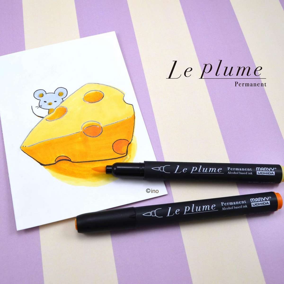 ESTOJO MARCADOR MARVY LE PLUME BRUSH C/ 06 VERMELHO