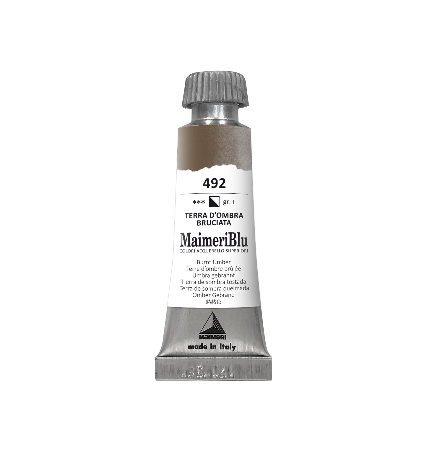 AQUARELA MAIMERIBLU ARTISTS 492 BURNT UMBER 12ML S1