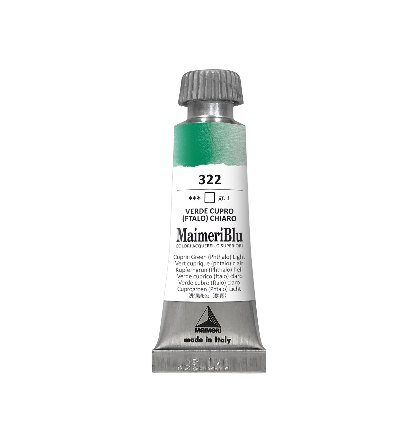 AQUARELA MAIMERIBLU ARTISTS 322 CUPRIC GREEN LIGHT 12ML S1