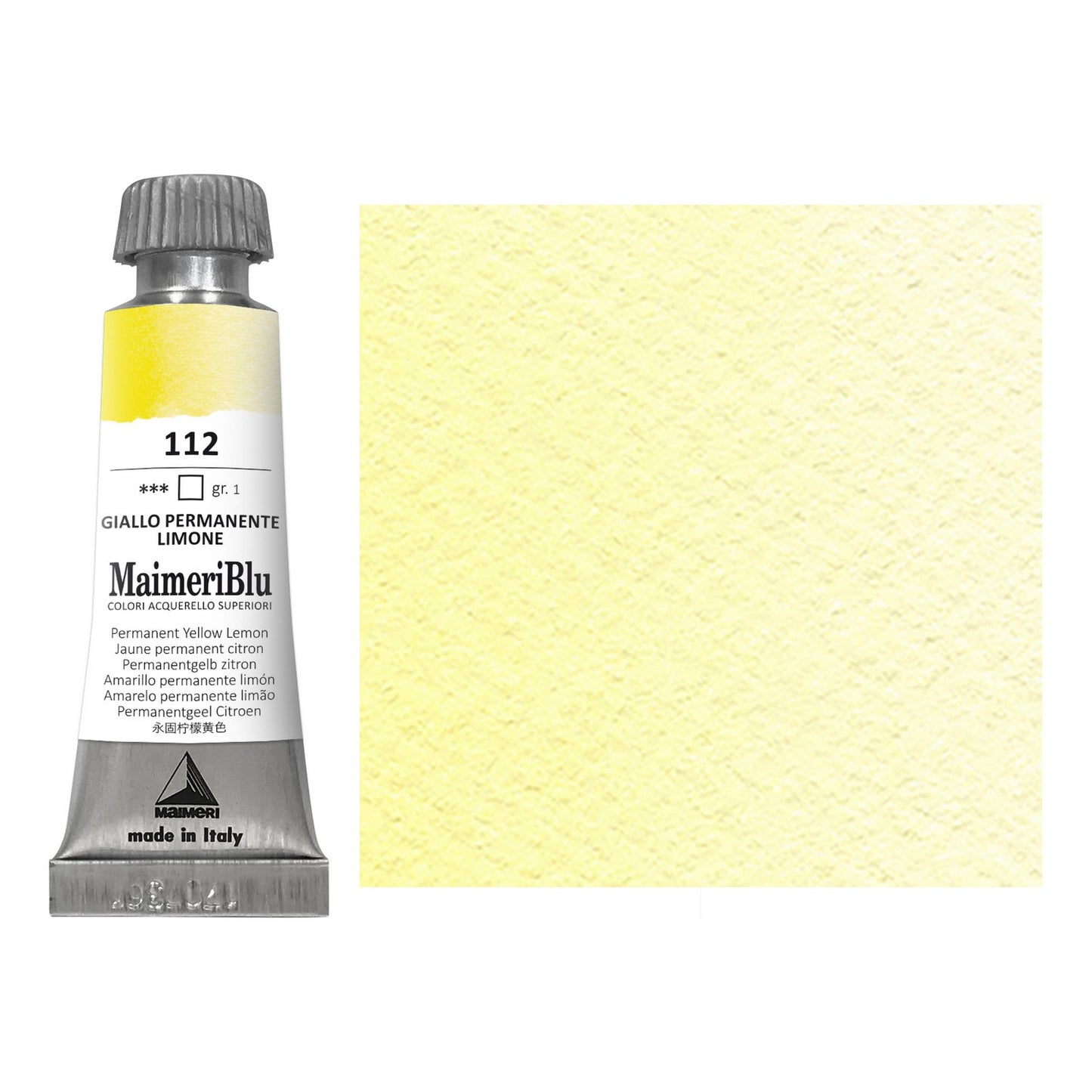 AQUARELA MAIMERIBLU ARTISTS 112 PERM YELLOW LEMON 12ML S1