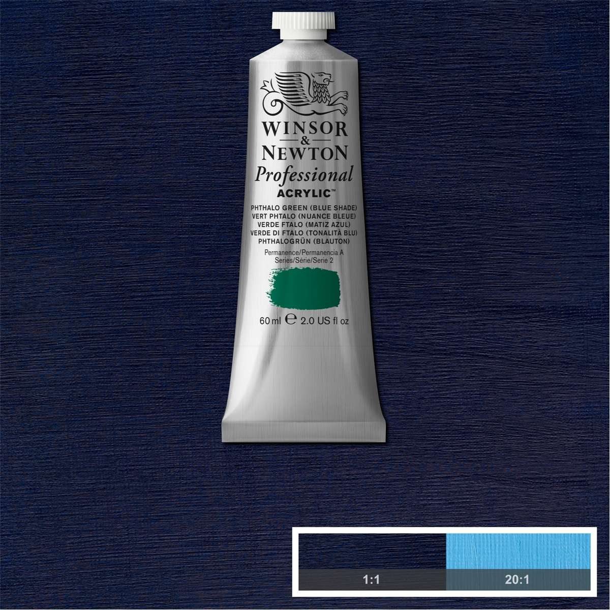 ACRILICA WINSOR NEWTON PROFISSIONAL 60ML 515 PHTHA BLUE GREEN SH S2