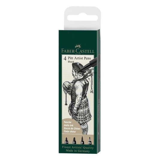 CANETA FABER CASTELL PITT 04 BLACK (1.5-C-B-FUDE-M) 167153