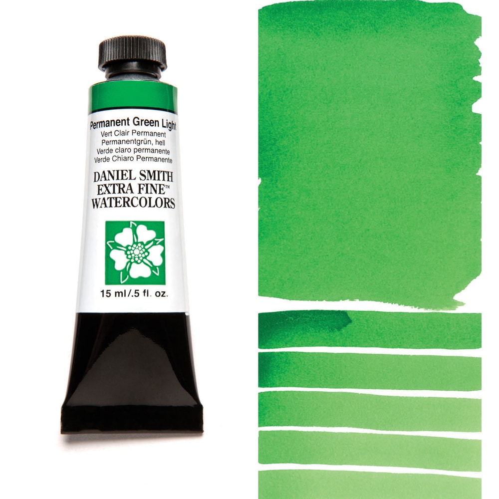 AQUARELA DANIEL SMITH 15ml EXTRA FINE Permanent Green Light 067