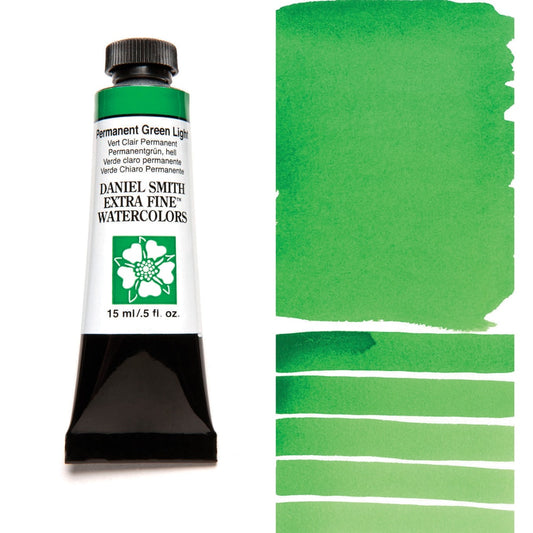 AQUARELA DANIEL SMITH 15ml EXTRA FINE Permanent Green Light 067
