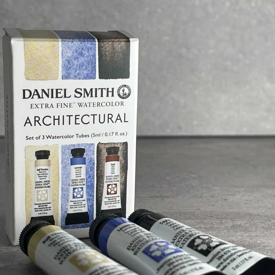 ESTOJO AQUARELA DANIEL SMITH 5ml 03 TUBOS 5ml - ARCHITECTURAL