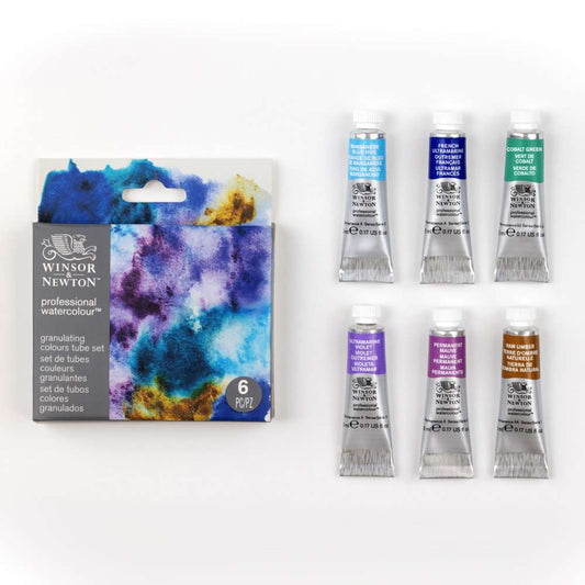 ESTOJO AQUARELA ARTISTS 06 TUBOS GRANULATING SET