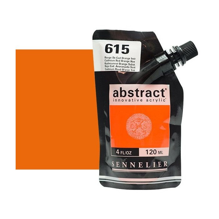 ACRILICA SENNELIER ABSTRACT 120ML 615 CADMIUM RED ORANGE HUE
