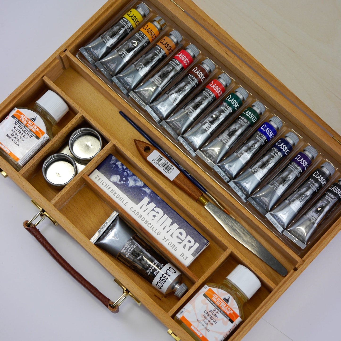 ESTOJO OLEO MAIMERI CLASSICO BEECHWOOD BOX 14 TBS 25X35CM