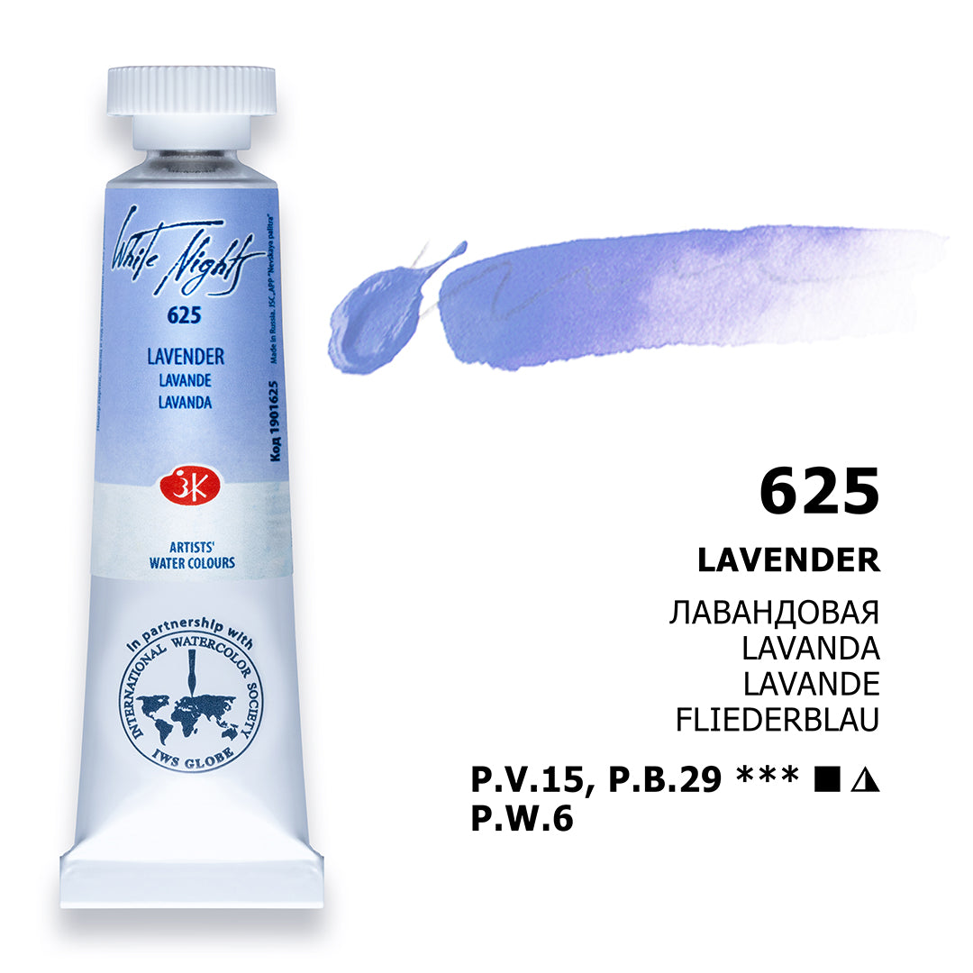 AQUARELA WHITE NIGHTS 625 TONS PASTEIS LAVANDER 10ML S1