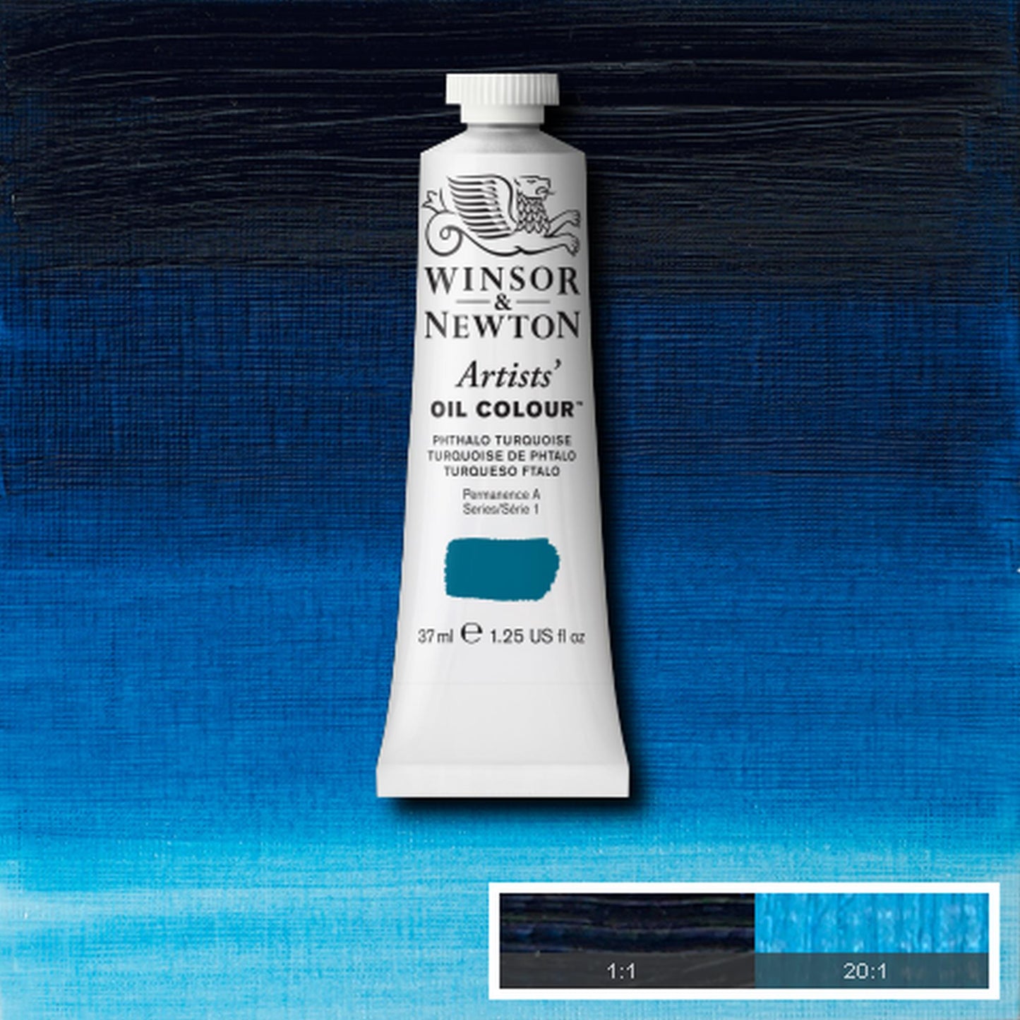 OLEO WINSOR NEWTON ARTISTS 037ML 526 PHTHALO TURQUOISE S1