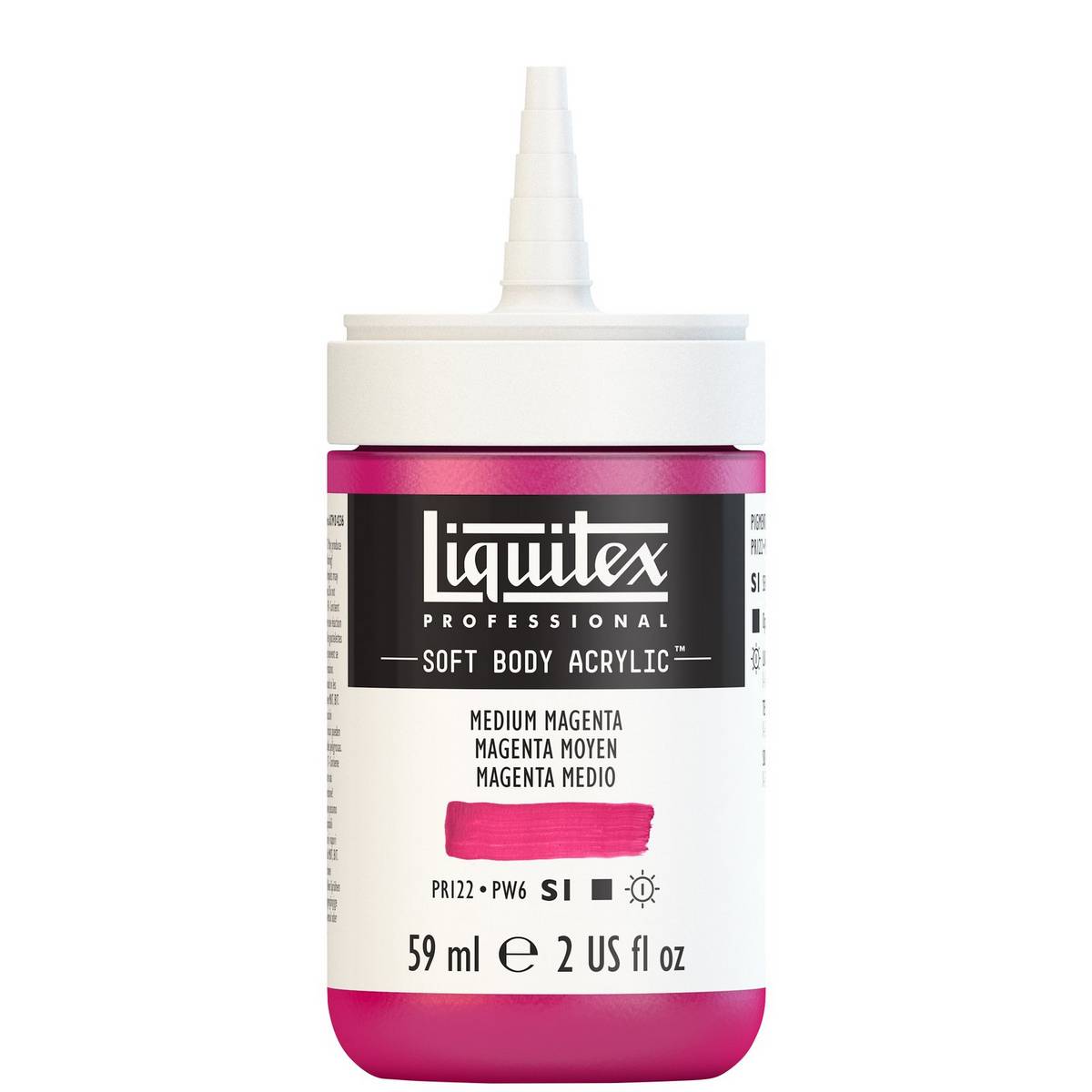 ACRILICA LIQUITEX SOFT BODY 59ML 500 MEDIUM MAGENTA S1 1959500