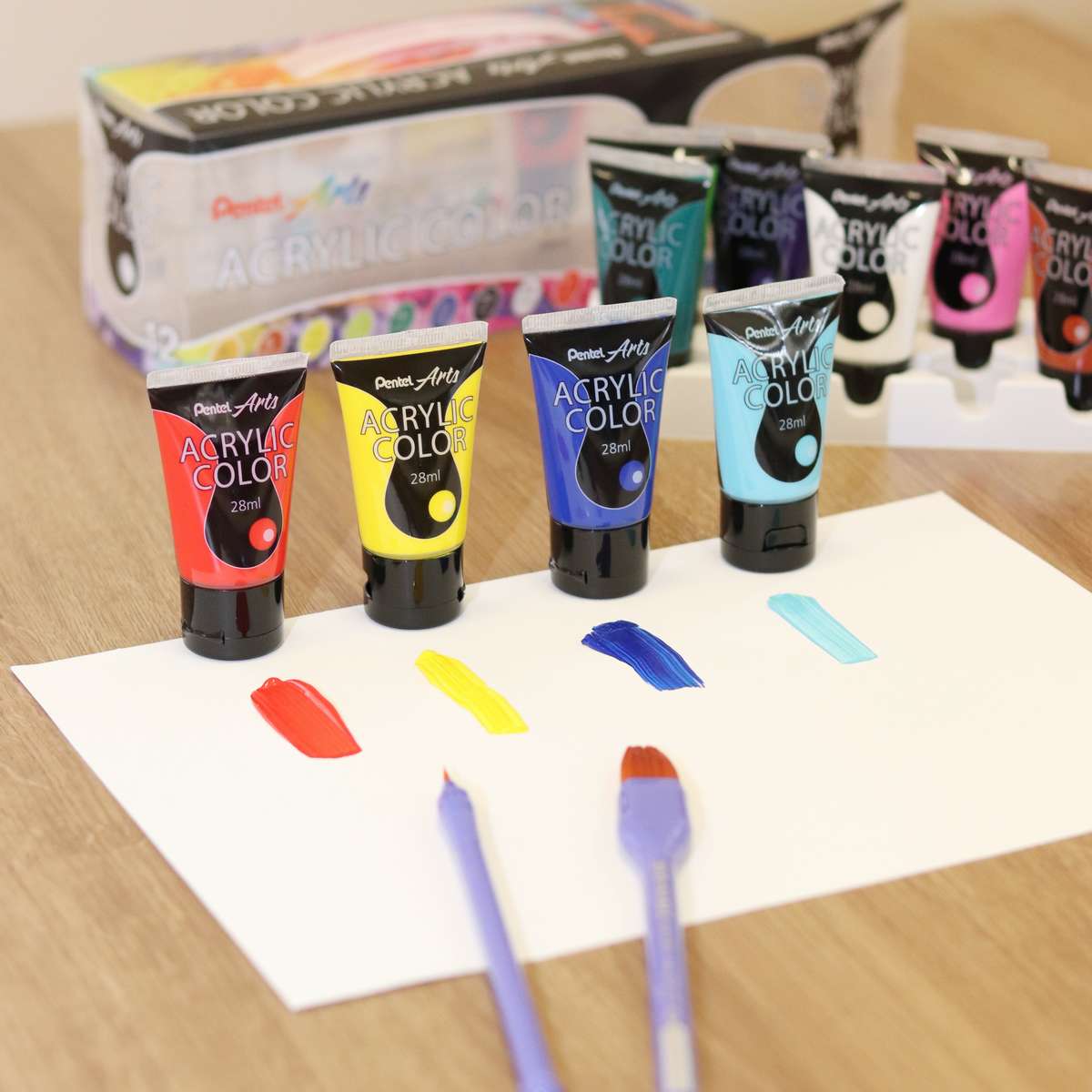 ESTOJO ACRILICA PENTEL 12 CORES 28ml