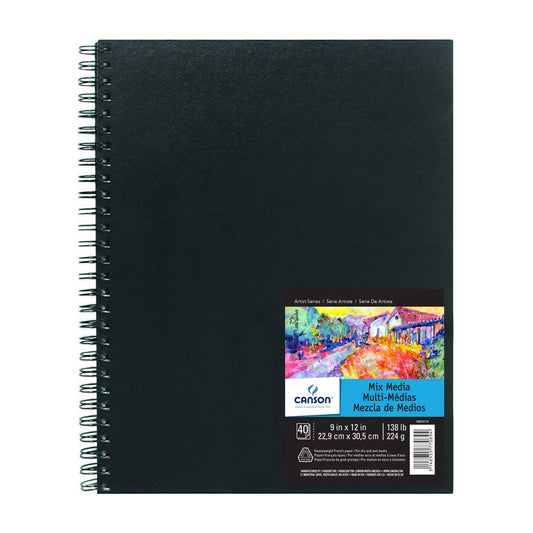 SKETCH BOOK CANSON MIX MEDIA 22,9x30,5cm 224g/m2