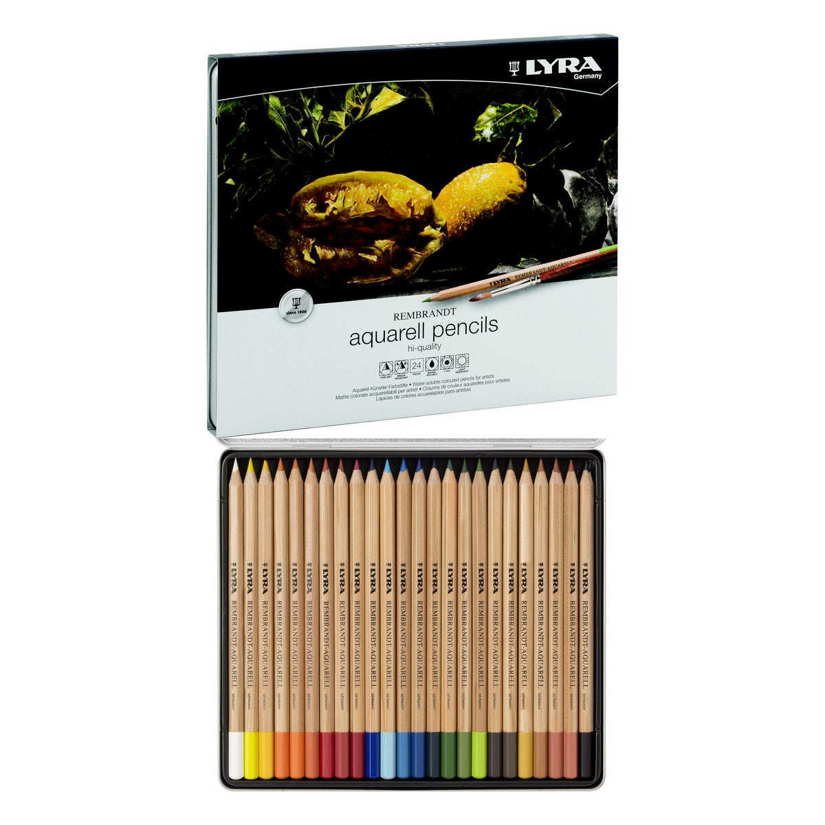 LAPIS AQUARELAVEL LYRA REMBRANDT AQUARELL 24 CORES