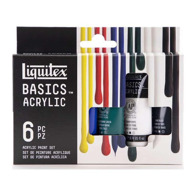 ESTOJO ACRILICA LIQUITEX BASICS C/06 22ML 3699394 (ANT 501)