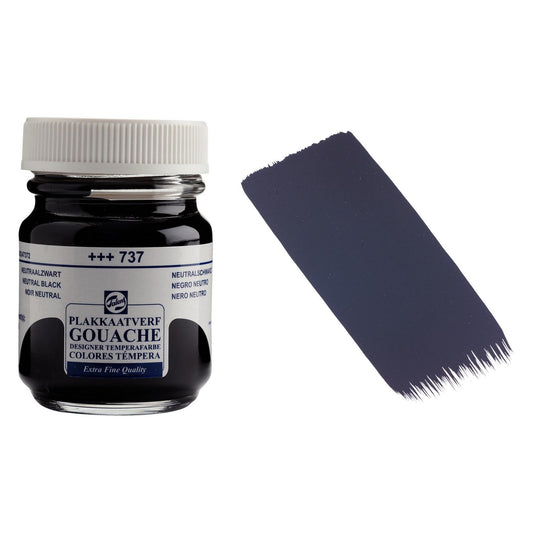 GOUACHE TALENS 50ml 737 NEUTRAL BLACK