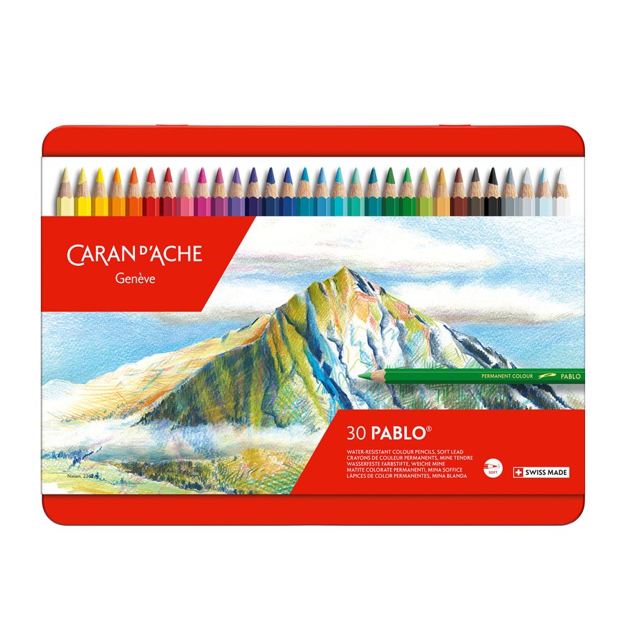 ESTOJO LAPIS COR CARAN D´ACHE PABLO 030 CORES