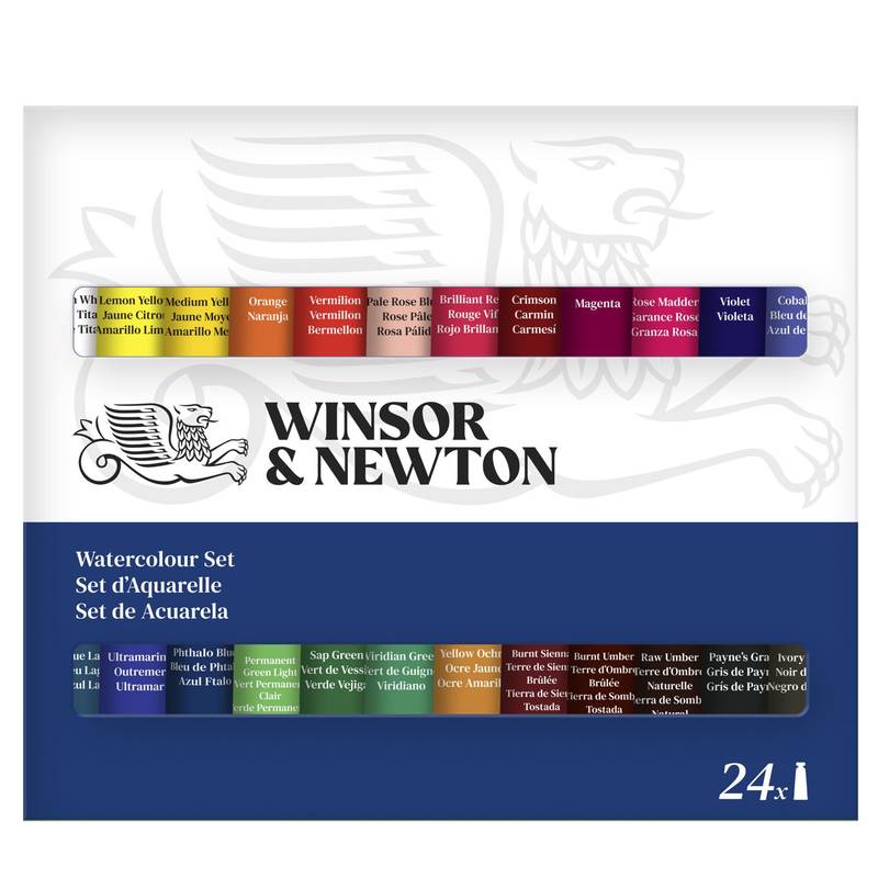 ESTOJO AQUARELA WINSOR NEWTON DISCOVER 24 CORES 10ML 2990003