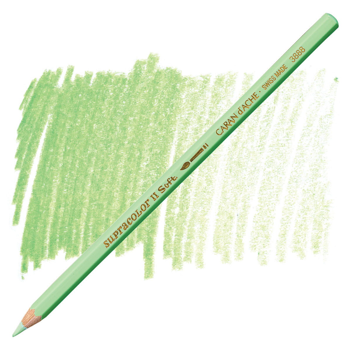 LAPIS AQUARELAVEL CARAN D´ACHE SUPRACOLOR 221 LIGHT GREEN 3888221