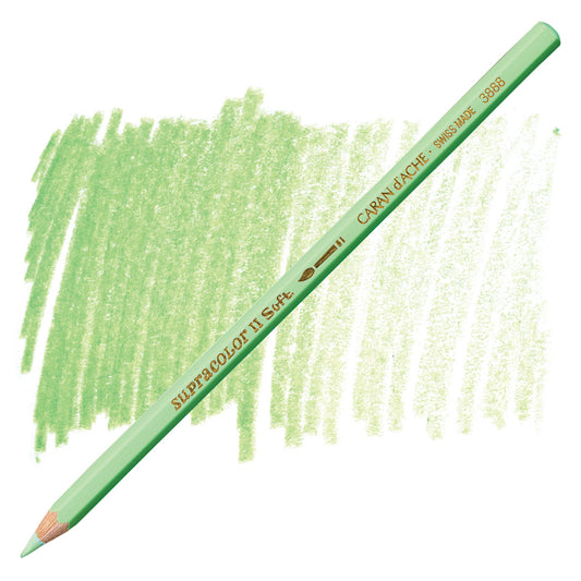 LAPIS AQUARELAVEL CARAN D´ACHE SUPRACOLOR 221 LIGHT GREEN 3888221