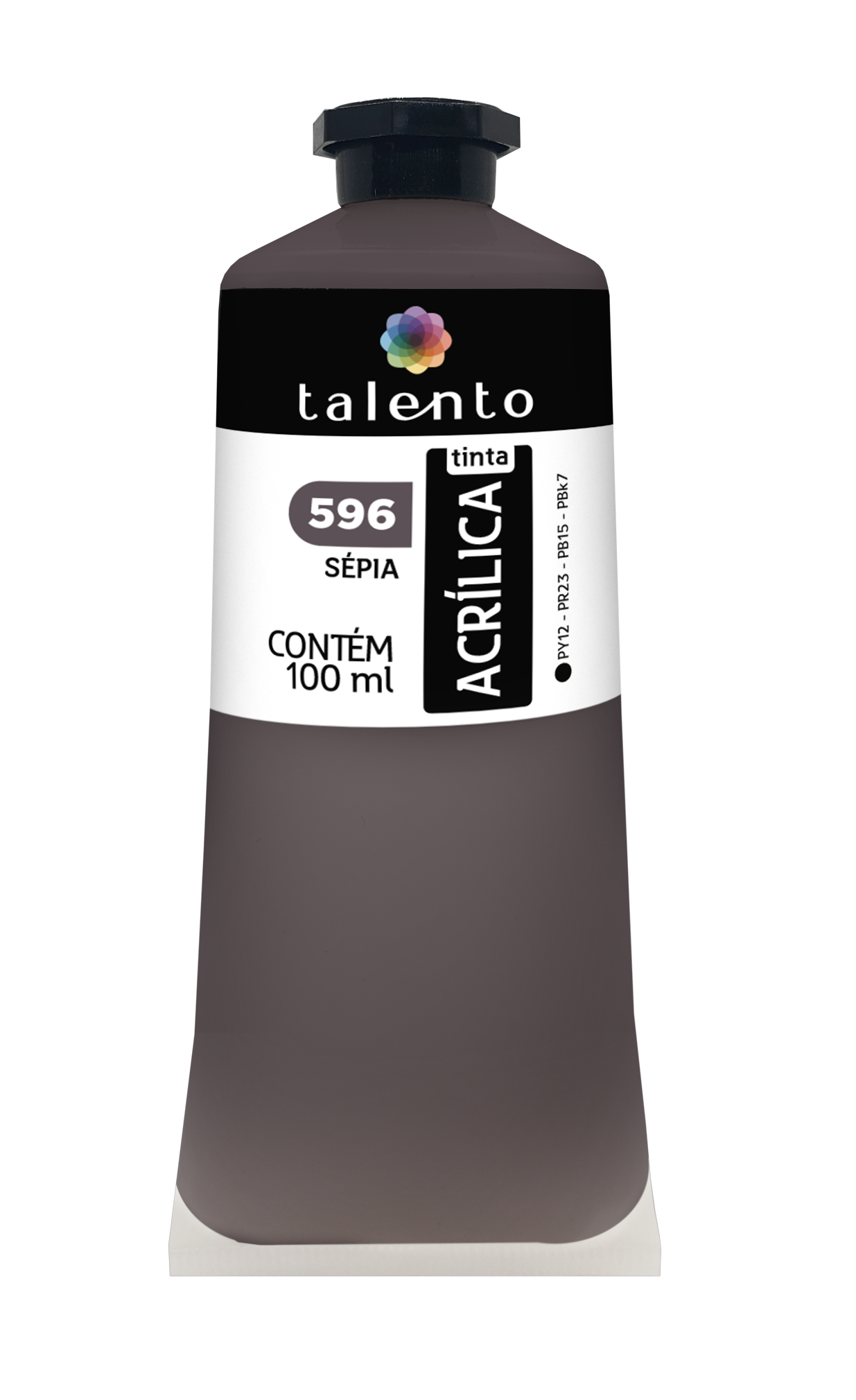 ACRILICA TALENTO 100ML 596 SEPIA