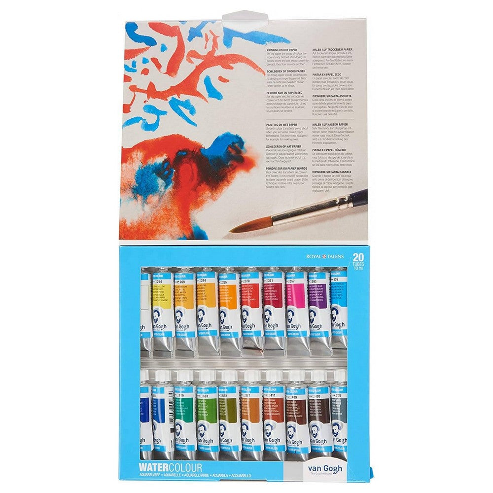 ESTOJO AQUARELA TALENS VAN GOGH 20 TUBOS 10ml