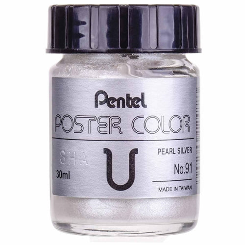 GOUACHE PENTEL POSTER COLOR 30ML PRATA