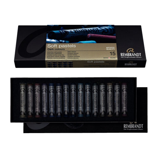PASTEL SECO SOFT TALENS REMBRANDT 015 CORES ESCURAS 31829931