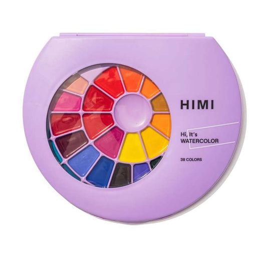 AQUARELA HIMI 38 CORES SEMIUMIDA C/ PINCEL YSC189