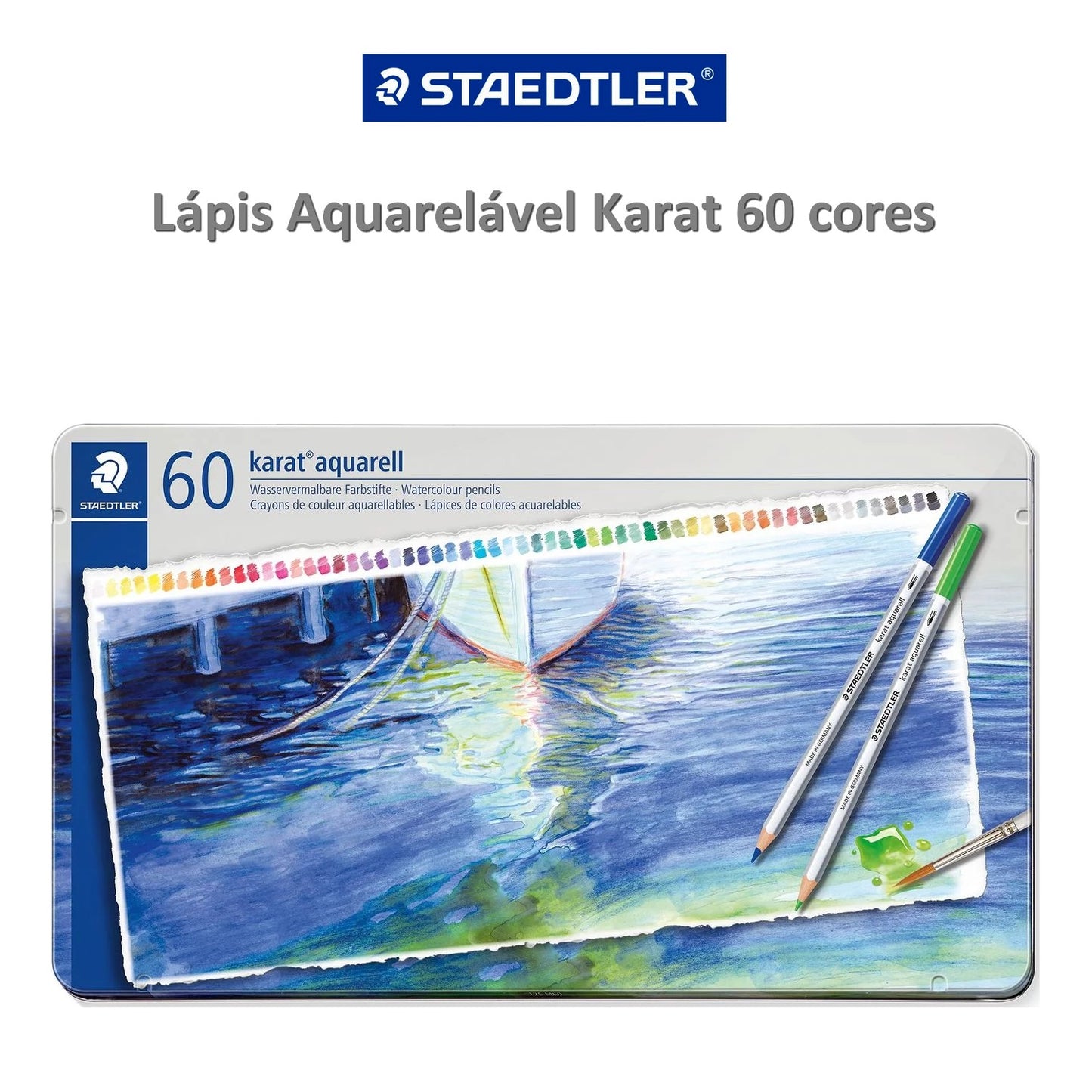 LAPIS AQUARELAVEL STAEDTLER KARAT 60 CORES 125M60