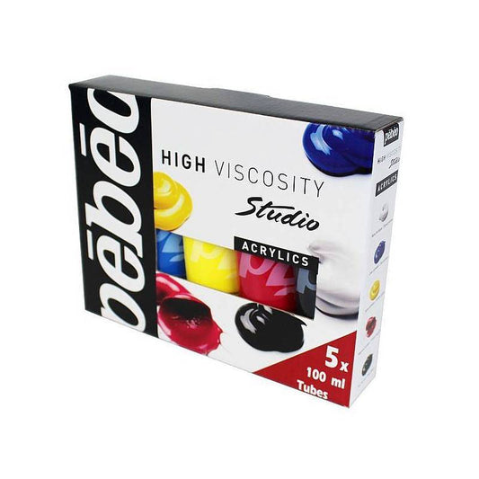 ESTOJO ACRILICA PEBEO HV 05 TUBOS 100ml