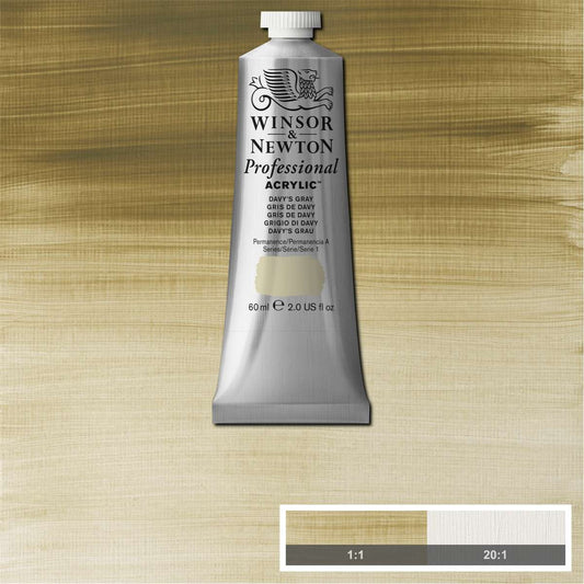 ACRILICA WINSOR NEWTON PROFISSIONAL 60ML 217 DAVYS GRAY S1