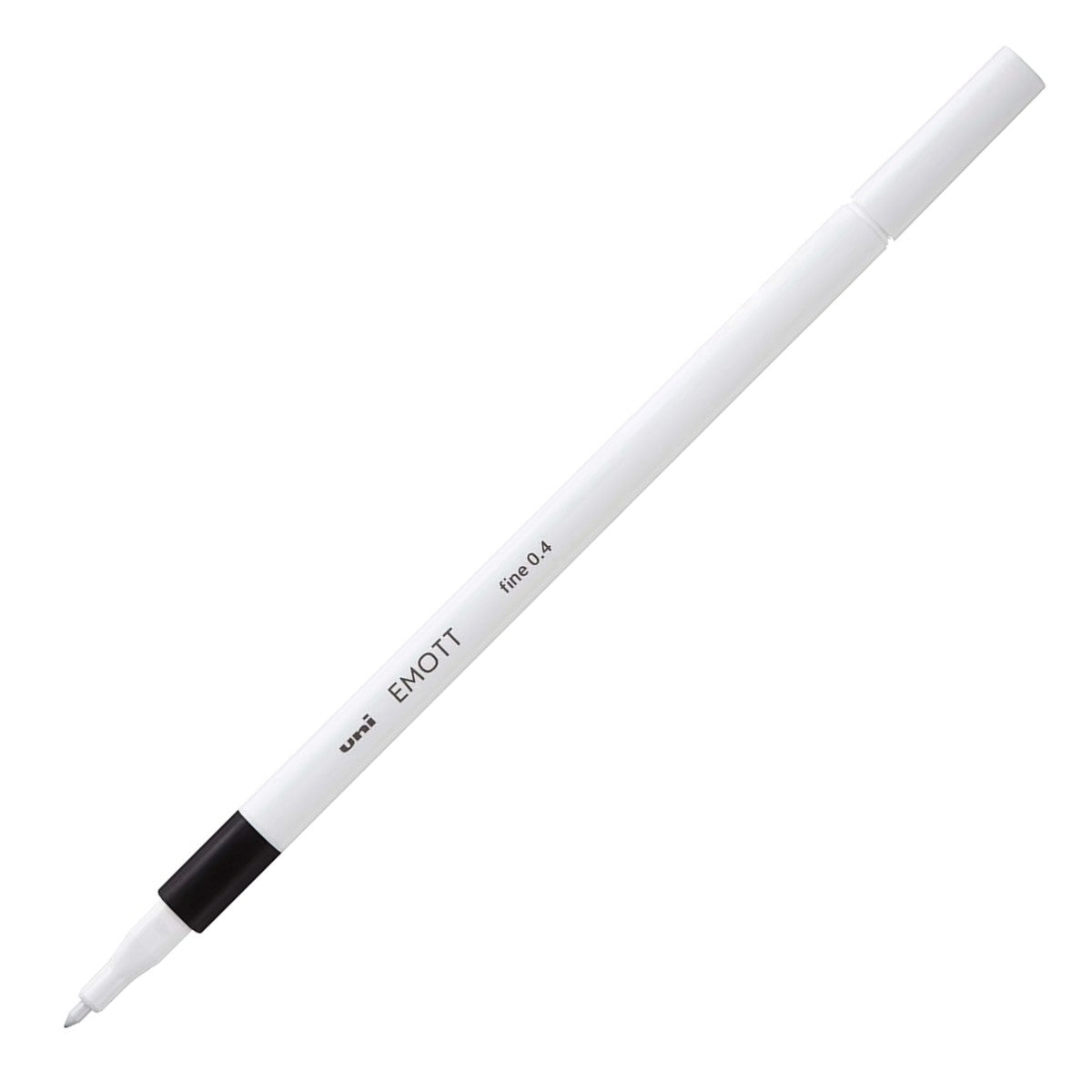 CANETA UNI-BALL EMOTT FINE 0,4MM PRETA 24