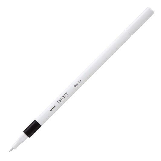 CANETA UNI-BALL EMOTT FINE 0,4MM PRETA 24