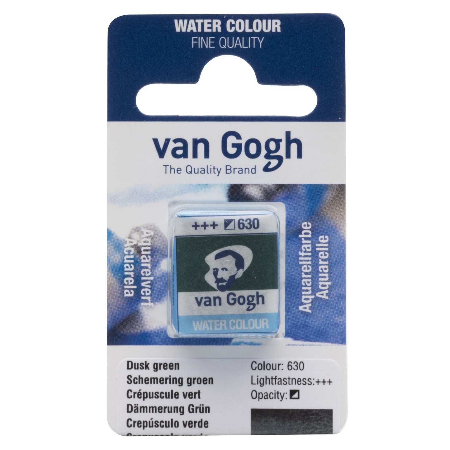 AQUARELA TALENS VAN GOGH HALF PAN 630 DUSK GREEN