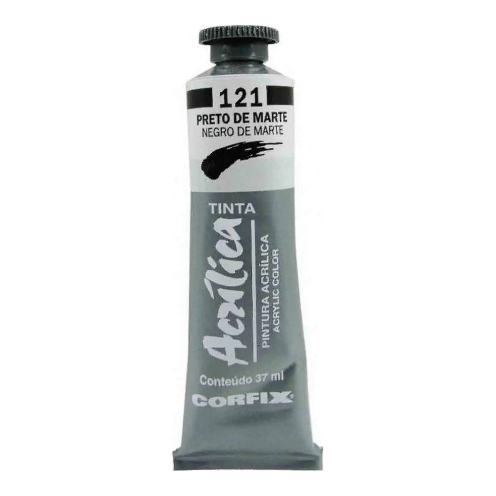 ACRILICA CORFIX 37ML 121 PRETO DE MARTE