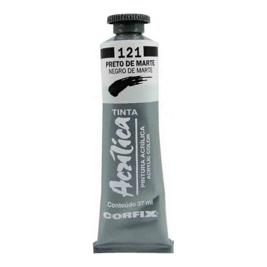ACRILICA CORFIX 37ML 121 PRETO DE MARTE