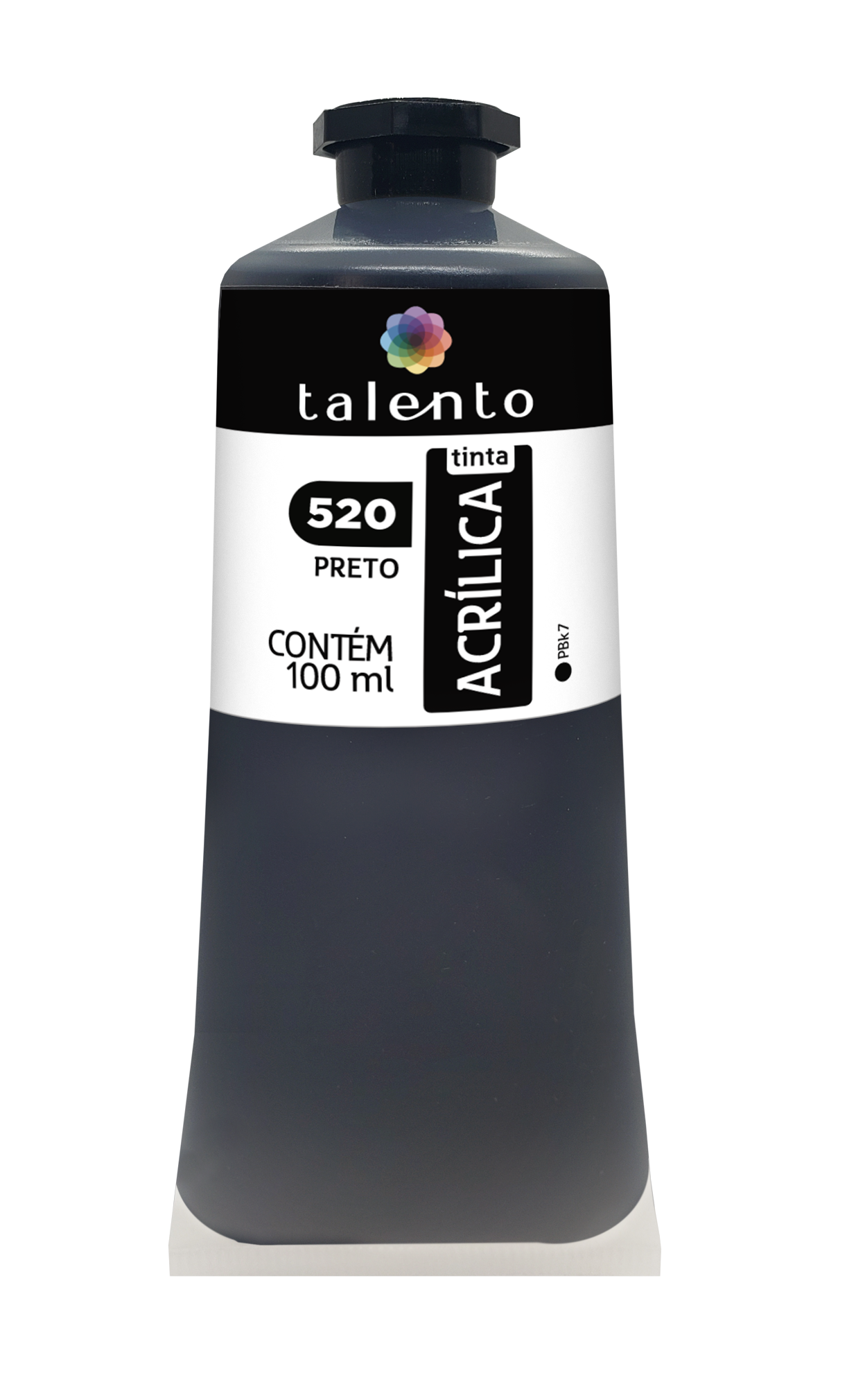 ACRILICA TALENTO 100ML 520 PRETO