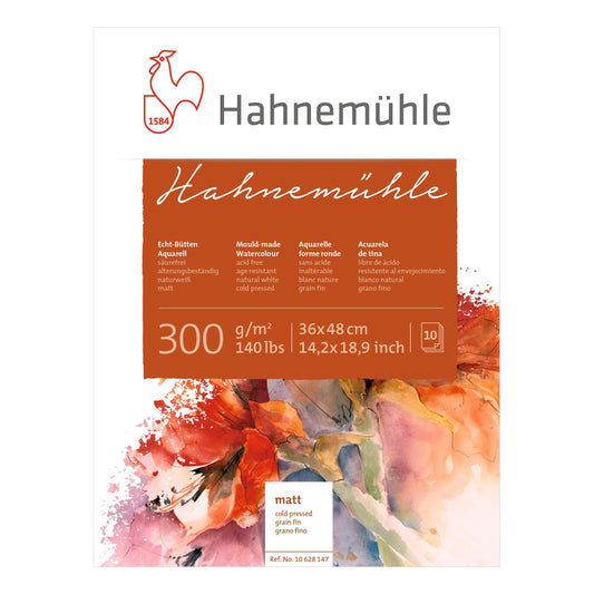 BLOCO HAHNEMUHLE 300g/m2 GRANA FINA 36X48 10 FOLHAS