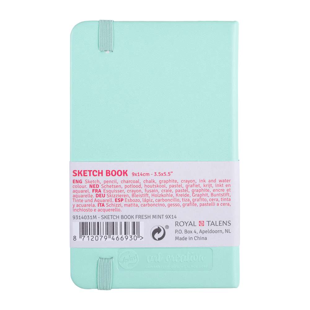 SKETCHBOOK TALENS FRESH MINT 09X14 80 FOLHAS