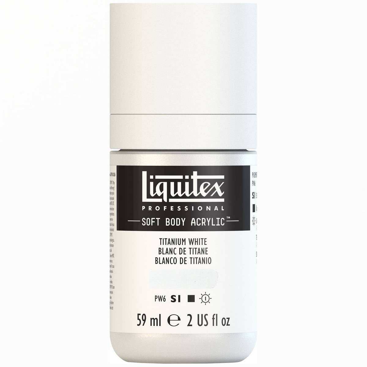 ACRILICA LIQUITEX SOFT BODY 59ML 432 TITANIUM WHITE S1 1959432