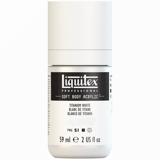 ACRILICA LIQUITEX SOFT BODY 59ML 432 TITANIUM WHITE S1 1959432