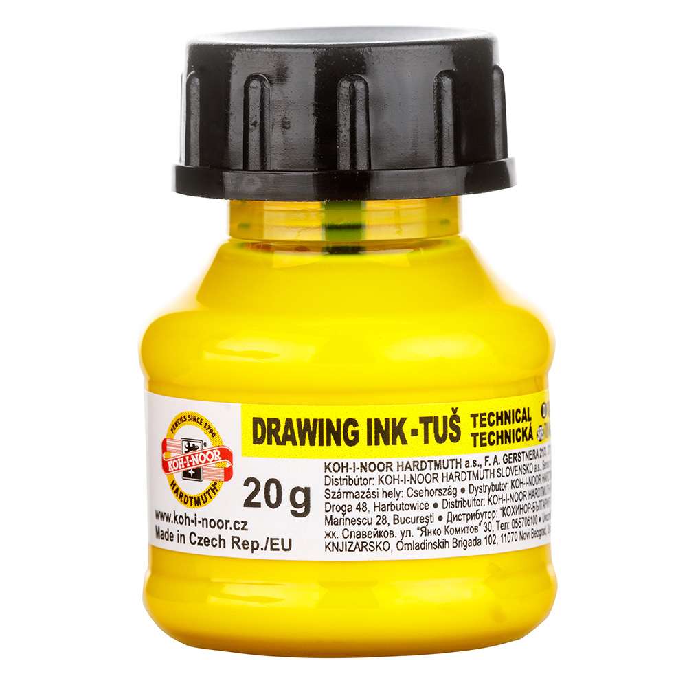 DRAWING INKS KOH-I-NOOR 20ML 202 AMARELO