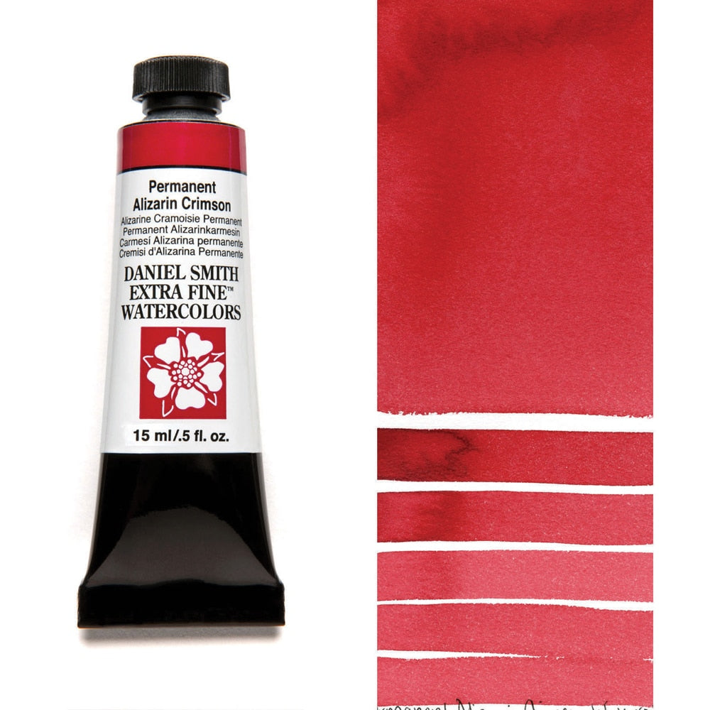 AQUARELA DANIEL SMITH 05ml EXTRA FINE Permanent Alizarin Crimson 185