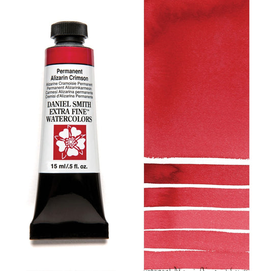 AQUARELA DANIEL SMITH 05ml EXTRA FINE Permanent Alizarin Crimson 185