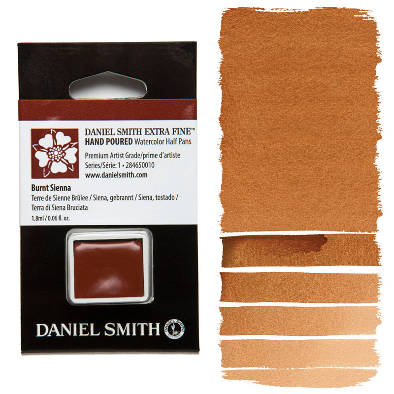 AQUARELA DANIEL SMITH HALF PAN BURNT SIENNA 010